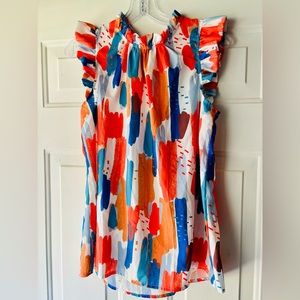 Women’s Spring Summer trendy top Size Medium Worn ONCE perfect condition, no tag